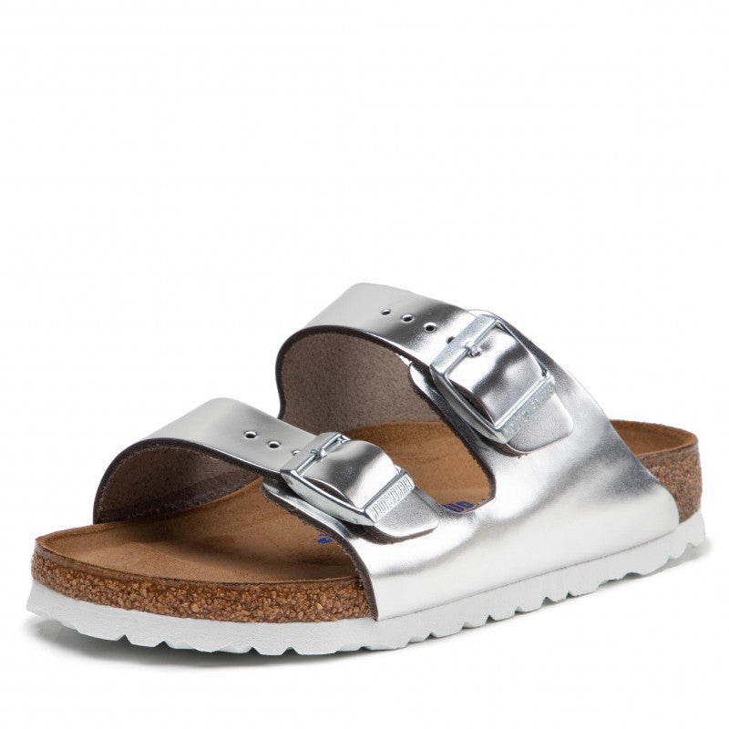 BIRKENSTOCK Arizona Birko-Flor Metallic Silver