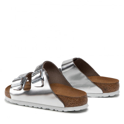 BIRKENSTOCK Arizona Birko-Flor Metallic Silver