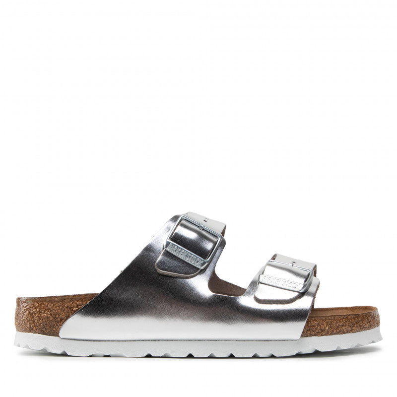 BIRKENSTOCK Arizona Birko-Flor Metallic Silver