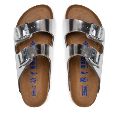 BIRKENSTOCK Arizona Birko-Flor Metallic Silver