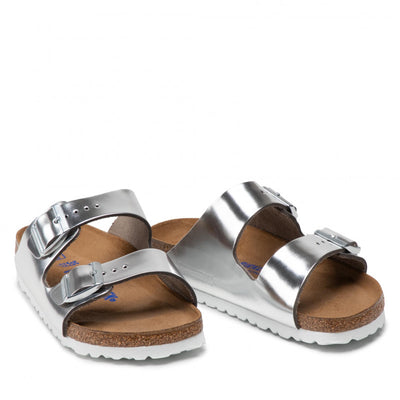 BIRKENSTOCK Arizona Birko-Flor Metallic Silver