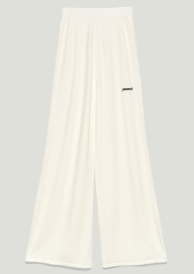 Hinnominate - Pantalone In maglieria bianco burro