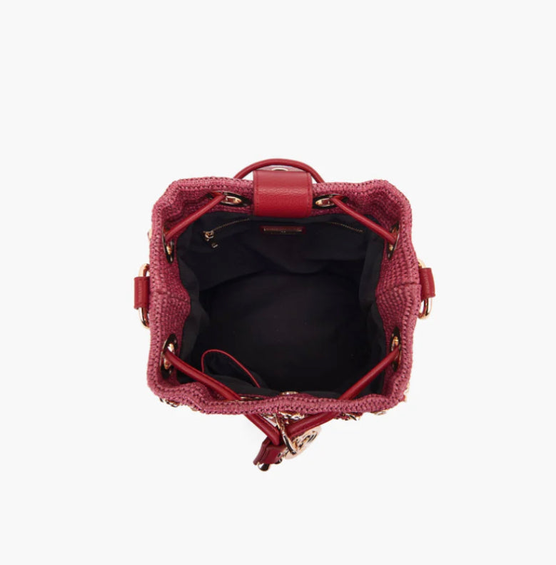 La Carrie Bag Secchiello piccolo Mirror Marsala