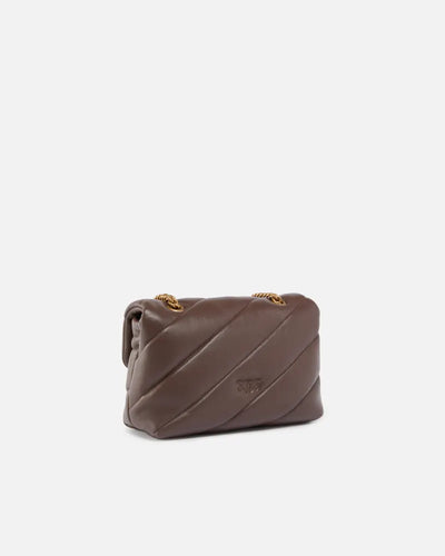 PINKO Mini Love Bag Puff Maxi Quilt MARRONE