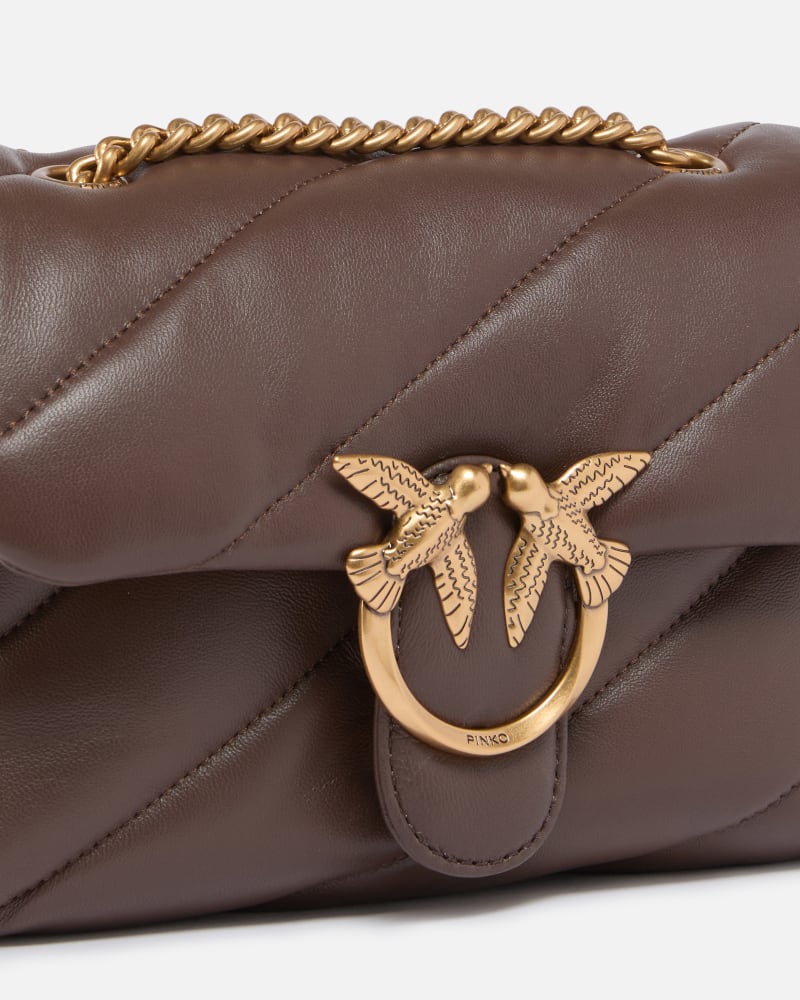PINKO Mini Love Bag Puff Maxi Quilt MARRONE