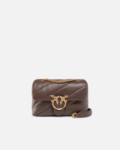 PINKO Mini Love Bag Puff Maxi Quilt MARRONE