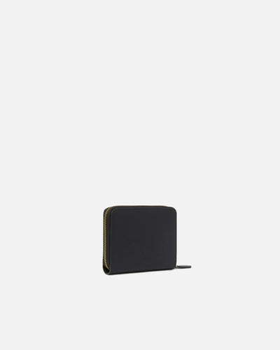 PINKO Portafoglio quadrato zip-around in pelle NERO