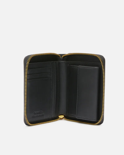 PINKO Portafoglio quadrato zip-around in pelle NERO