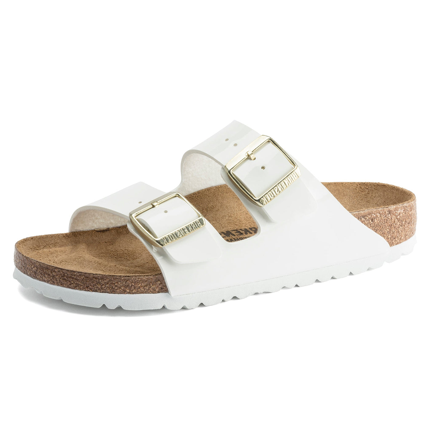 BIRKENSTOCK Arizona Birko Flor Patent White