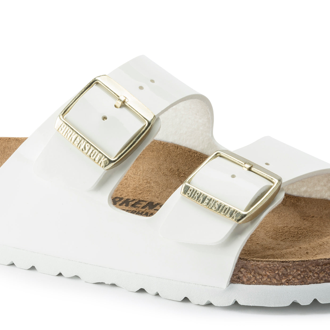 BIRKENSTOCK Arizona Birko Flor Patent White