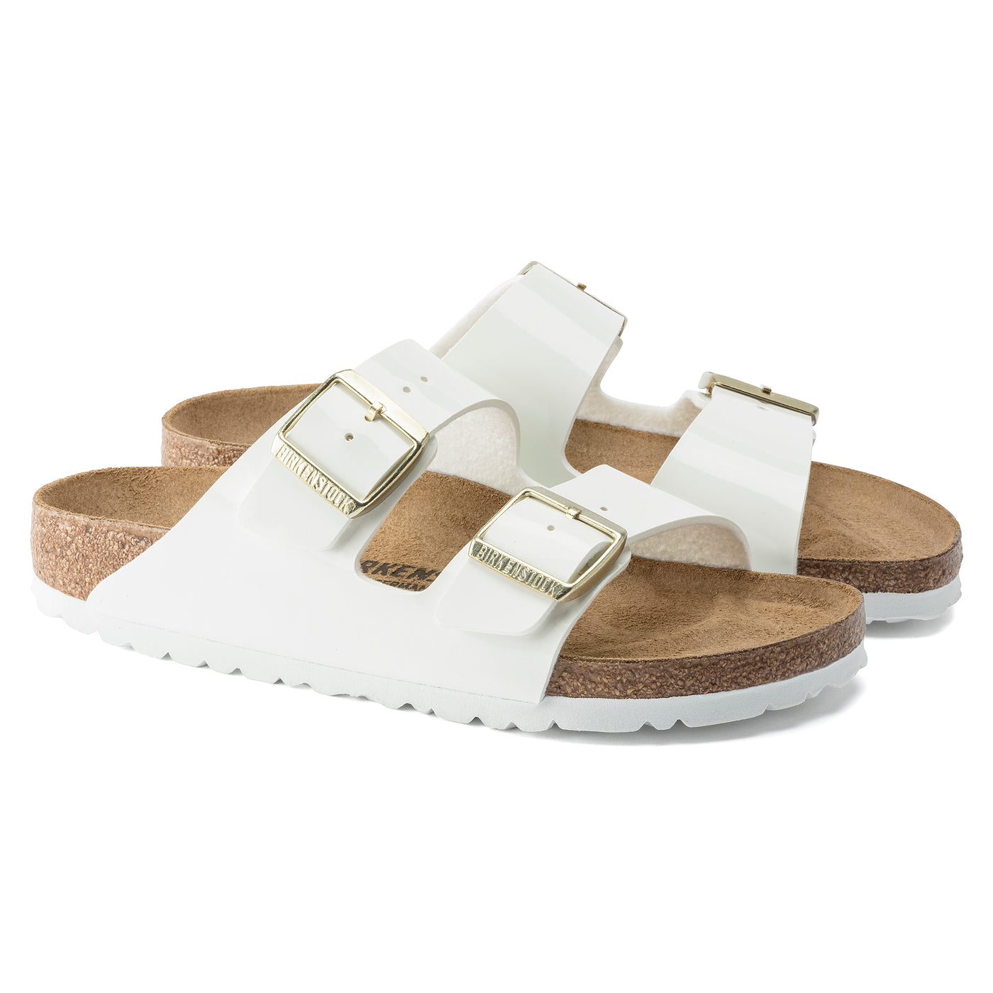 BIRKENSTOCK Arizona Birko Flor Patent White