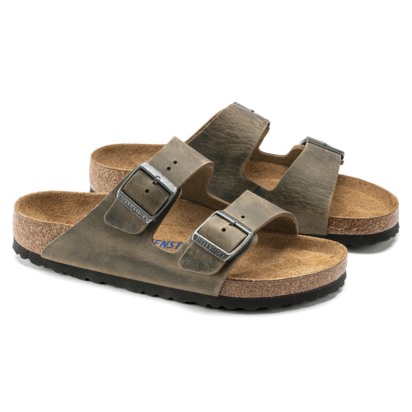 BIRKENSTOCK Arizona Pelle oliata Faded Khaki