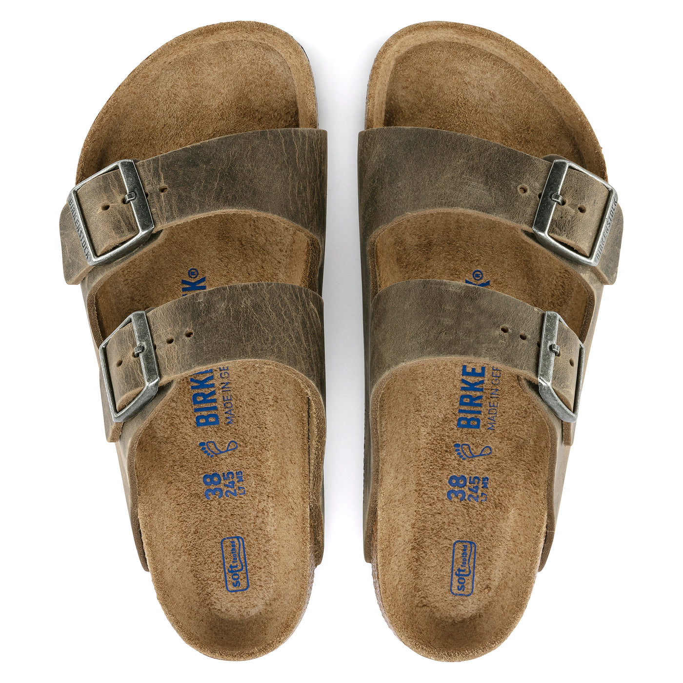 BIRKENSTOCK Arizona Pelle oliata Faded Khaki