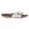 BIRKENSTOCK Madrid Big Buckle Birko-Flor vernice Patent White