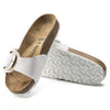 BIRKENSTOCK Madrid Big Buckle Birko-Flor vernice Patent White