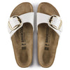 BIRKENSTOCK Madrid Big Buckle Birko-Flor vernice Patent White