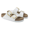 BIRKENSTOCK Arizona Big Buckle Birko-Flor vernice Patent White