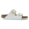 BIRKENSTOCK Arizona Big Buckle Birko-Flor vernice Patent White