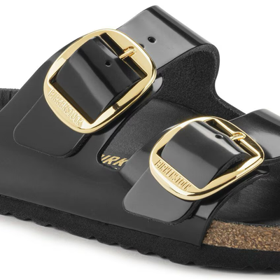 BIRKENSTOCK Arizona Big Buckle HIGH SHINE BLACK
