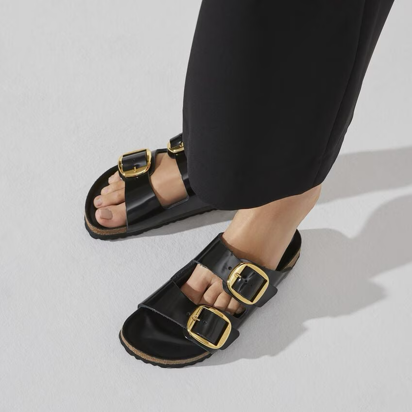 BIRKENSTOCK Arizona Big Buckle HIGH SHINE BLACK