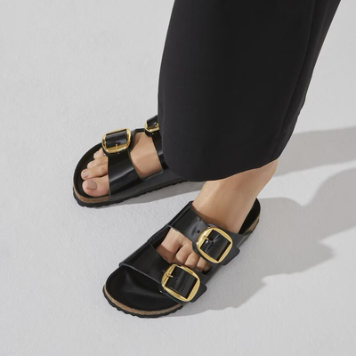 BIRKENSTOCK Arizona Big Buckle HIGH SHINE BLACK