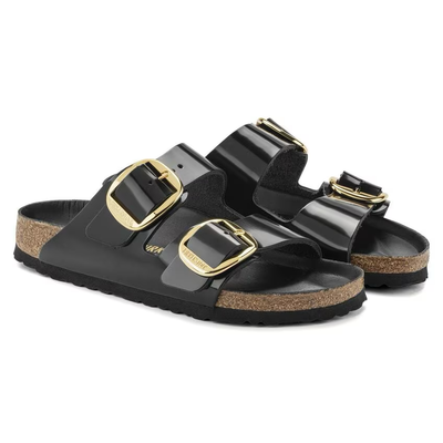 BIRKENSTOCK Arizona Big Buckle HIGH SHINE BLACK