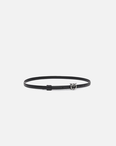 PINKO - Cintura sottile fibbia Love Birds H1 SILVER