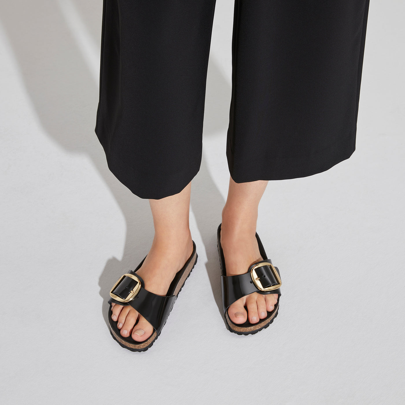 BIRKENSTOCK Madrid Big Buckle shine black