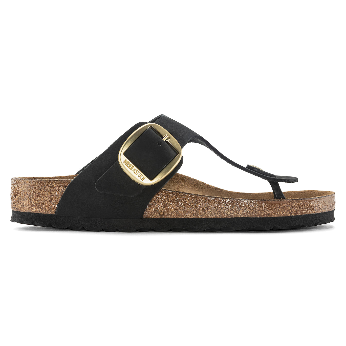 BIRKENSTOCK  Gizeh Big Buckle Pelle Nubuck BLACK