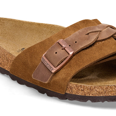 BIRKENSTOCK Oita Braided pelle scamosciata Mink