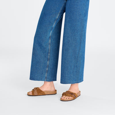 BIRKENSTOCK Oita Braided pelle scamosciata Mink