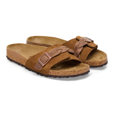BIRKENSTOCK Oita Braided pelle scamosciata Mink