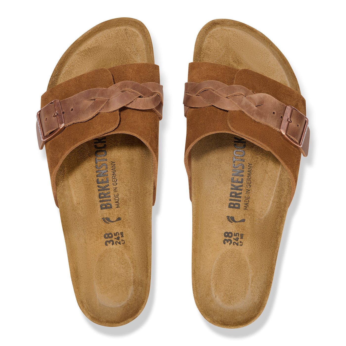 BIRKENSTOCK Oita Braided pelle scamosciata Mink