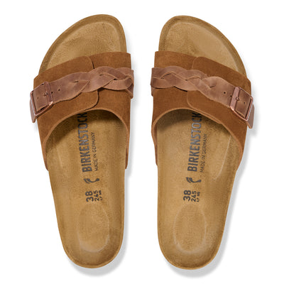 BIRKENSTOCK Oita Braided pelle scamosciata Mink