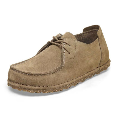 BIRKENSTOCK Utti Lace Pelle scamosciata - Gray Taupe