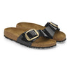 BIRKENSTOCK Madrid Big Buckle Birko-Flor vernice Patent Black/Gold