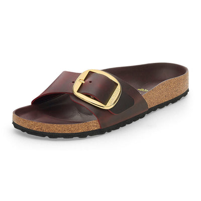 BIRKENSTOCK Madrid Big Buckle pelle oliata Zinfandel