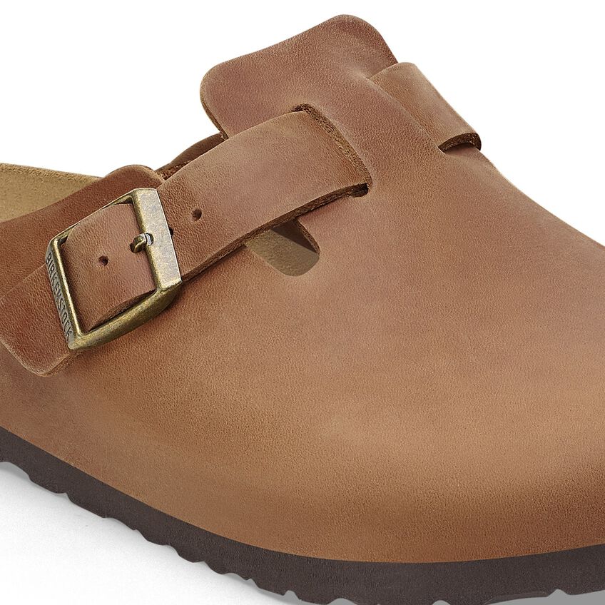 BIRKENSTOCK BOSTON PELLE OLIATA COGNAC