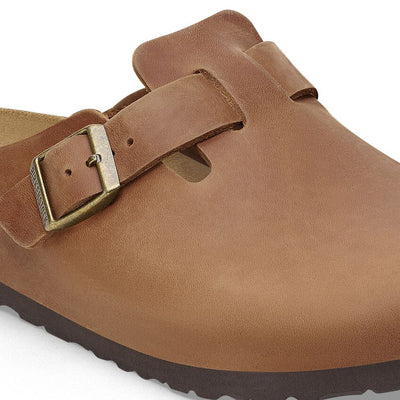 BIRKENSTOCK BOSTON PELLE OLIATA COGNAC