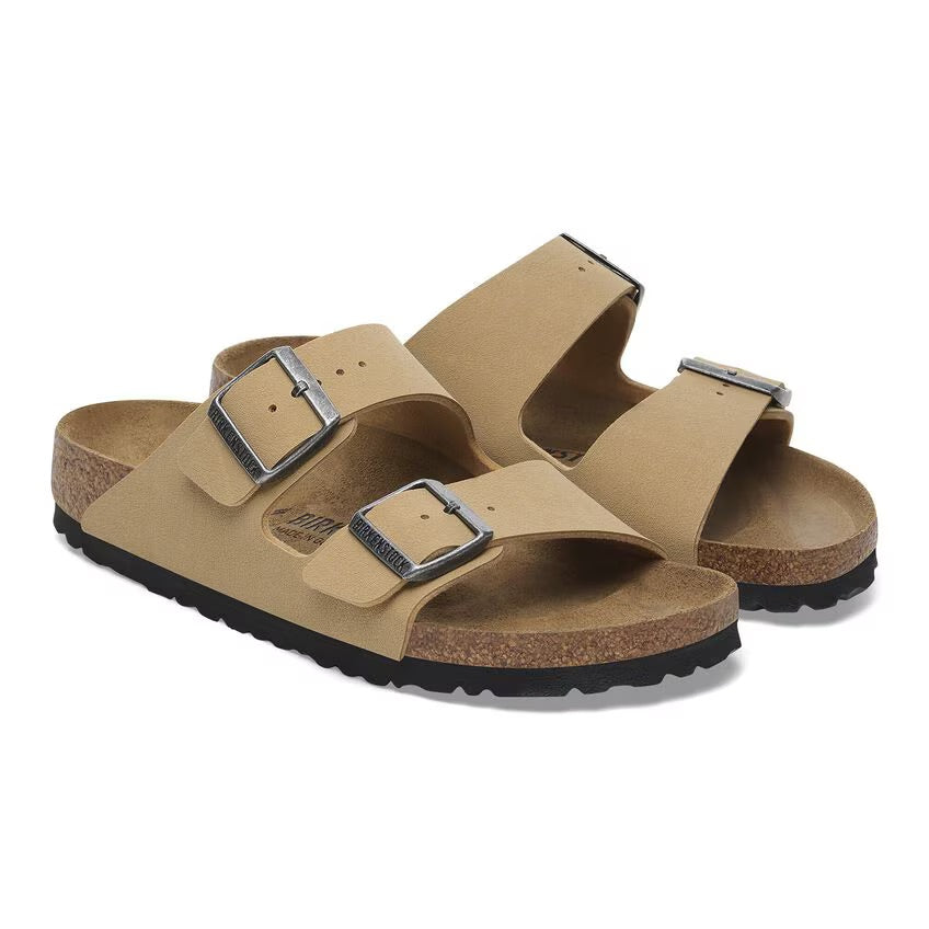 BIRCHENSTOCK Arizona Birko-Flor Nubuck - Latte Cream
