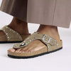BIRKENSTOCK Gizeh Rivet Pelle scamosciata TAUPE