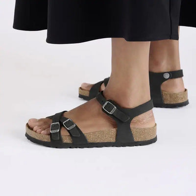 BIRKENSTOCK Kumba plantare morbido Pelle Nubuck - Black