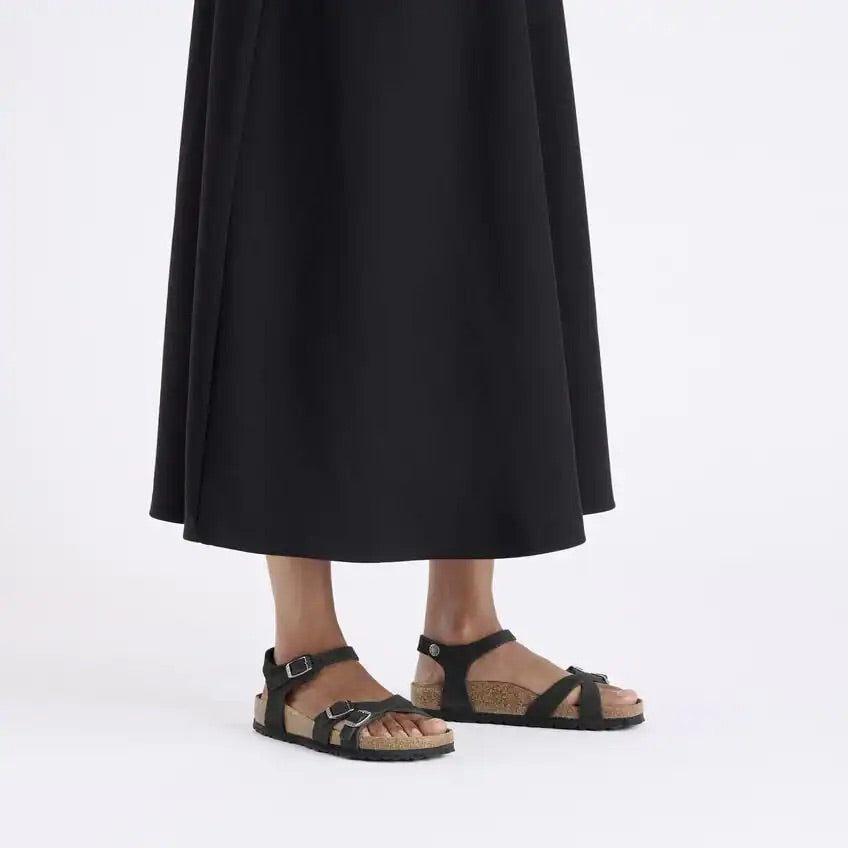 BIRKENSTOCK Kumba plantare morbido Pelle Nubuck - Black