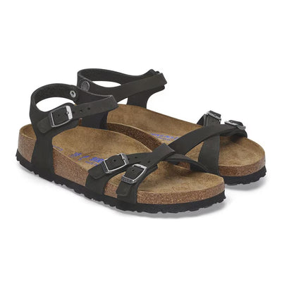 BIRKENSTOCK Kumba plantare morbido Pelle Nubuck - Black