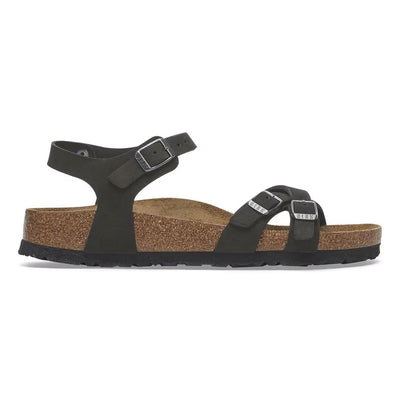 BIRKENSTOCK Kumba plantare morbido Pelle Nubuck - Black