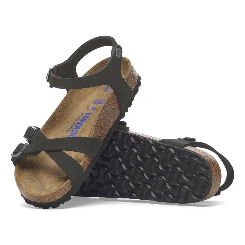 BIRKENSTOCK Kumba plantare morbido Pelle Nubuck - Black