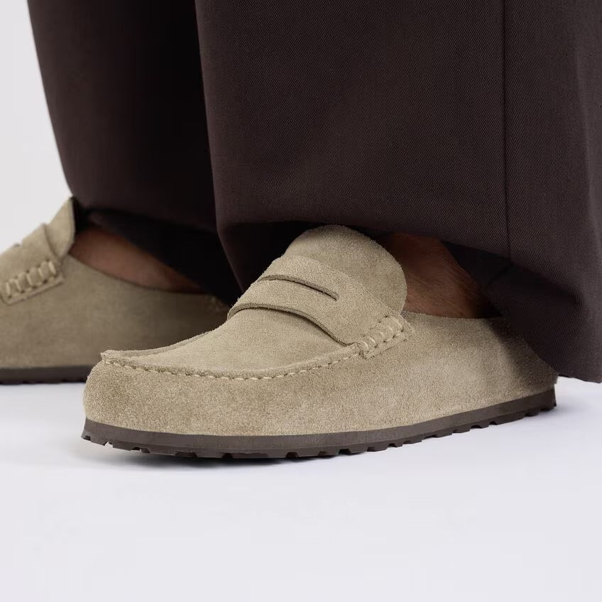 NAPLES WRAPPED TAUPE SUEDE