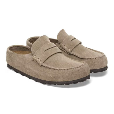 NAPLES WRAPPED TAUPE SUEDE
