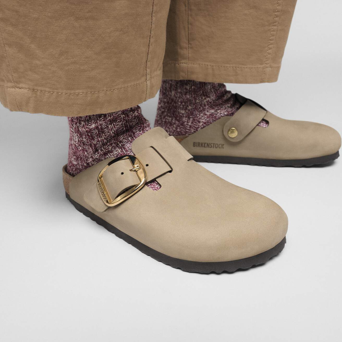 BIRKENSTOCK Boston Big Buckle TABACCO BROWN