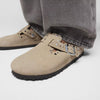 BIRKENSTOCK Boston Rivets Pelle scamosciata TAUPE